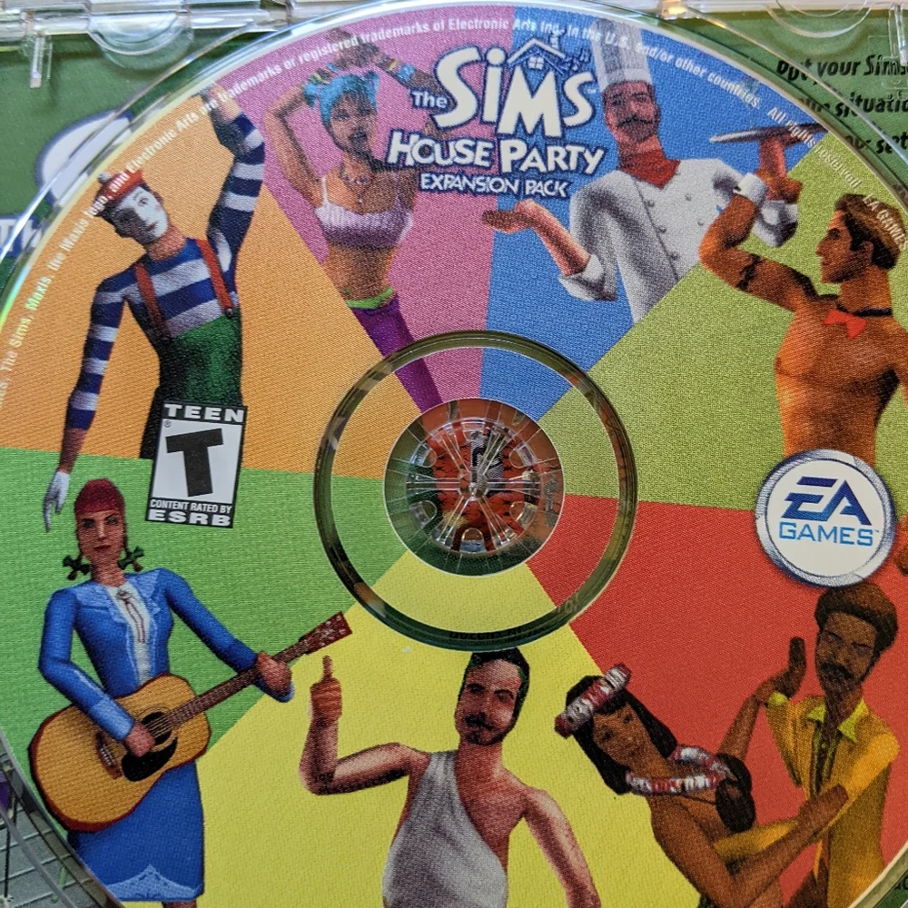 Bundle of 3 The Sims, House Party Expansion Pack,Sim City 3000 Unlimited